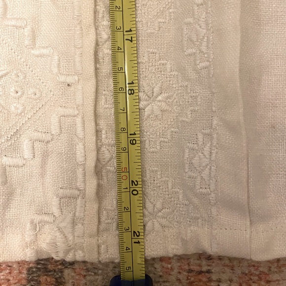 J. Crew ivory embroidered linen cropped jacket - Picture 11 of 11
